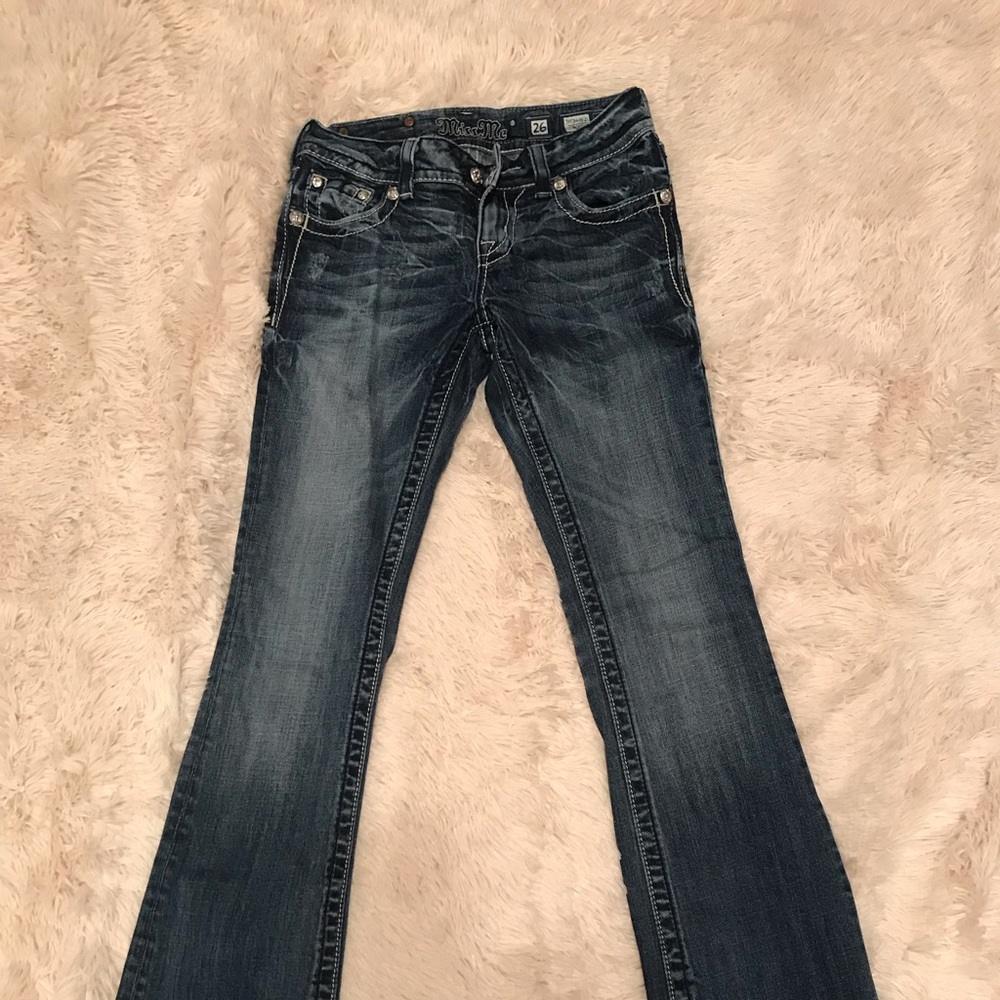 Miss Me jeans with cross on pocket